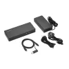 Kensington SD4781P EQ USB-C ir USB-A dviguba 4K dokų stotis, laidinė, USB 3.2 Gen 2 (3.1 Gen 2) Type-C, 100 W, 3.5 mm, 10/100/1000 Mbit/s, juoda