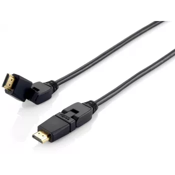 Equip Swivel HDMI 2.0 kabelis, 1 m, su pasukama jungtimi