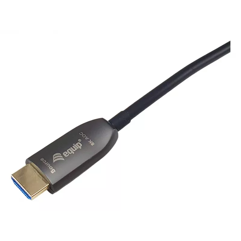 Equip HDMI 2.1 aktyvus optinis šarvuotas kabelis, 100 m, 8K/60Hz, 4K/120Hz, 48Gbps