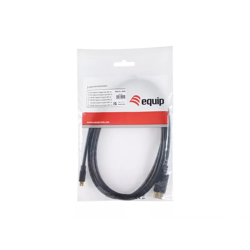 Equip Mini DisplayPort į DisplayPort laidas, V/V, 2,0 m