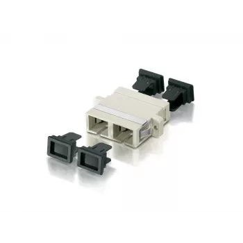 Equip SC šviesolaidinis adapteris/jungtis, OM1/OM2, SC, smėlio spalvos, daugiamodis, 7 g, 12 vnt.
