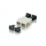 Equip SC šviesolaidinis adapteris/jungtis, OM1/OM2, SC, smėlio spalvos, daugiamodis, 7 g, 12 vnt.