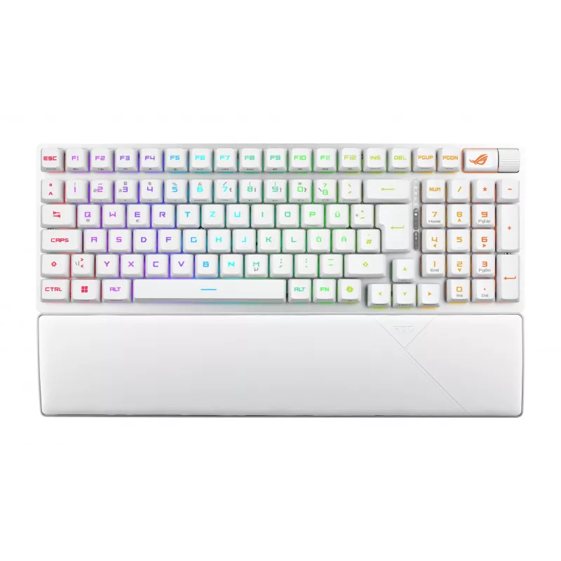 ASUS ROG Strix Scope II 96 RX Wireless klaviatūra žaidimams USB + RF belaidis + Bluetooth balta