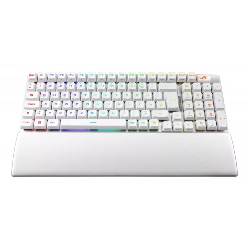 ASUS ROG Strix Scope II 96 RX Wireless klaviatūra žaidimams USB + RF belaidis + Bluetooth balta