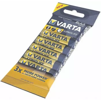 VARTA Battery Longlife AA LR6 Bulk Pack 1x8