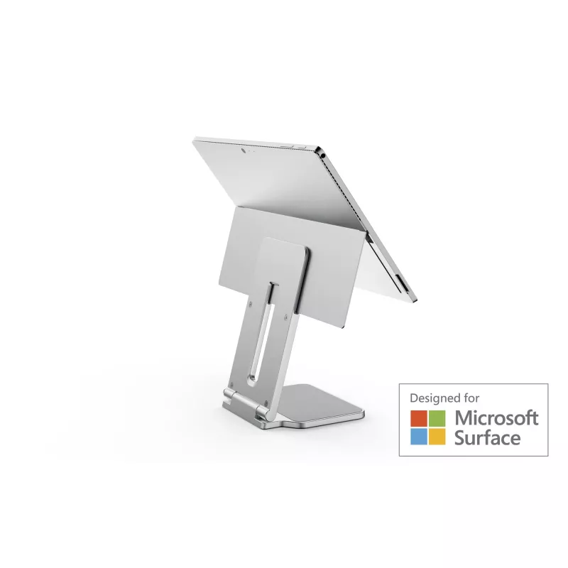 Kensington Elevated Stand for Surface, Platinum, Aliuminis, Guma, Termoplastinis poliuretanas (TPU), Cinkas, 126.4 mm, 139.3 mm, 193 mm, 612 g