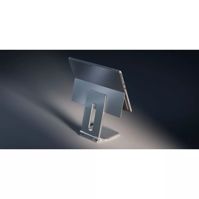 Kensington Elevated Stand for Surface, Platinum, Aliuminis, Guma, Termoplastinis poliuretanas (TPU), Cinkas, 126.4 mm, 139.3 mm, 193 mm, 612 g