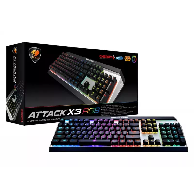 COUGAR CGR-WM1MB-ATR klaviatūra Gaming USB QWERTY English Aliuminis, Juoda