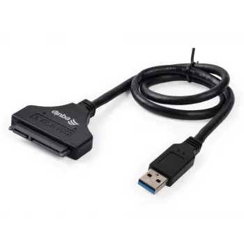 Equip USB 3.0 į SATA adapteris, juodas, 5 Gbit/s, CE, 50 mm, 9.5 mm, 550 mm