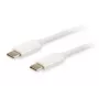 Equip Platinum USB Type C laidas, 2 m, USB 3.2 Gen 2, 10 Gbit/s, balta