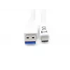Equip USB 3.2 Gen 1 Type-C į A laidas, M/M, 1 m, USB A, USB C, USB 3.2 Gen 1 (3.1 Gen 1), 5 Gbit/s, Baltas