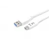 Equip USB 3.2 Gen 1 Type-C į A laidas, M/M, 1 m, USB A, USB C, USB 3.2 Gen 1 (3.1 Gen 1), 5 Gbit/s, Baltas