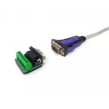 Equip USB-A į Serial RS-422/485 DB9 adapterio kabelis, pilkas, 1,5 m, USB Type-A, DB-9, vyriškas, vyriškas