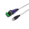Equip USB-A į Serial RS-422/485 DB9 adapterio kabelis, pilkas, 1,5 m, USB Type-A, DB-9, vyriškas, vyriškas