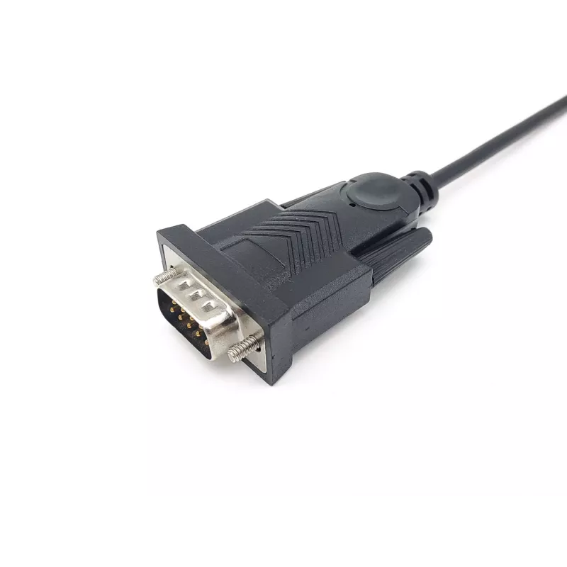 Equip USB-C į Serial DB9 kabelis M/M 1,5 m juodas