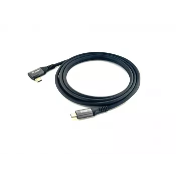 Equip USB 2.0 C į C 90° kampu laidas, M/M, 1,0 m, 100W su Emark lustu