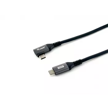 Equip USB 2.0 C į C 90° kampu laidas, M/M, 1,0 m, 100W su Emark lustu