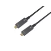 Equip USB-C į C aktyvus optinis kabelis, vyriškas/vyriškas, 5,0 m, PD 60W, 4K/60Hz, 10Gbps, vaizdas+duomenys+PD