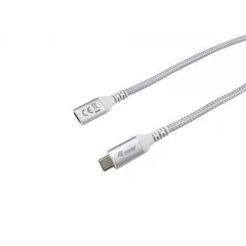 Equip USB 3.2 Gen 2 C į C prailginimo laidas, 0,5 m, M/M, 4K/60Hz, 10Gbps, baltas