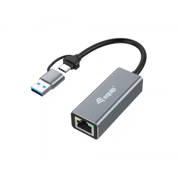 Equip 133495 USB-C / USB-A prie 2,5 Gigabit Ethernet tinklo adapteris