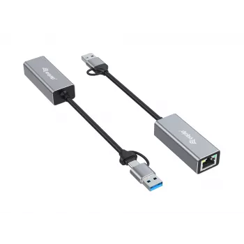 Equip 133495 USB-C / USB-A prie 2,5 Gigabit Ethernet tinklo adapteris