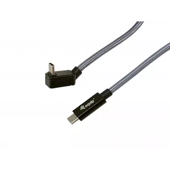 Equip USB 3.2 Gen 2x2 C to C laidas, 1,0 m, juodas, M/M, PD240W, 4K/60Hz, 20 Gbps