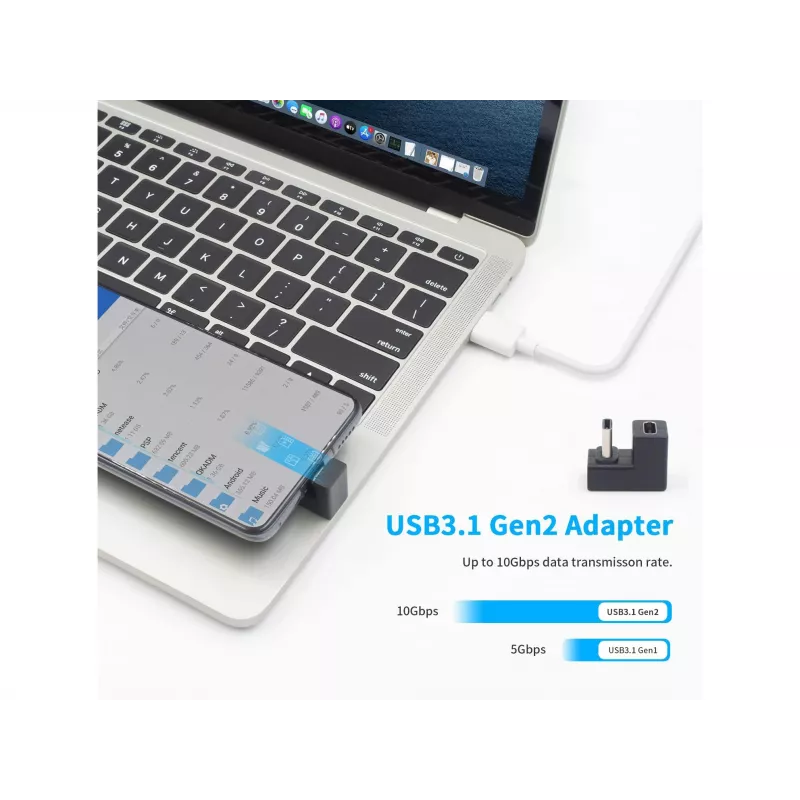 USB-C U formos adapteris Equip 133476 10Gbps PD 100W 2 vnt. pakuotė