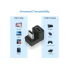 USB-C U formos adapteris Equip 133476 10Gbps PD 100W 2 vnt. pakuotė