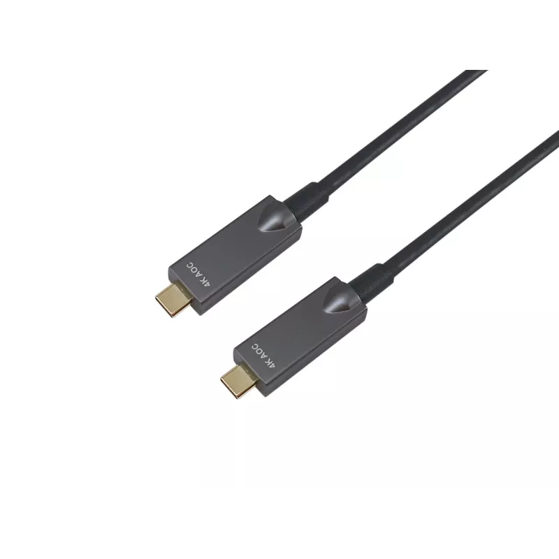 Equip USB-C į C aktyvus optinis kabelis, M/M, 15 m, PD 60 W, 4K/60 Hz, 10 Gbps, vaizdas+duomenys+PD