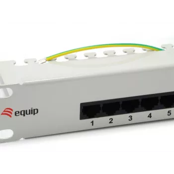 Equip 25 prievadų Cat.3 RJ45 ISDN skirstomasis skydas, šviesiai pilkas