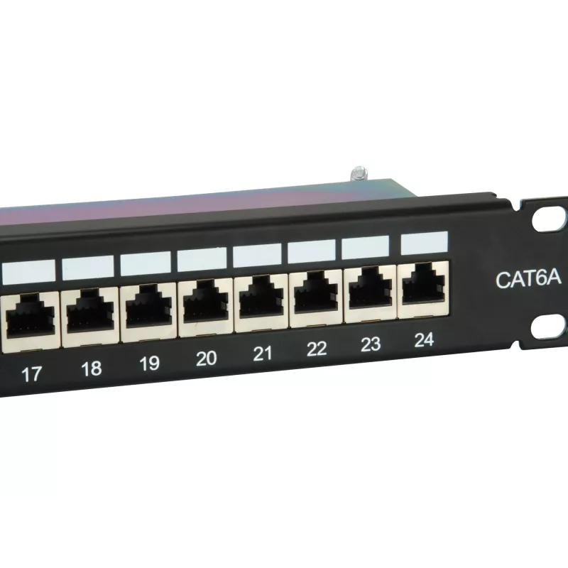 Equip 24 prievadų Cat.6A ekranuotas paskirstymo skydelis