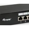 Equip 16 prievadų Cat.6 ekranuotas skirstomasis skydas, juodas, 10/100/1000Base-T(X), Gigabit Ethernet, 1000 Mbit/s, RJ-45, Cat6, montavimui į stelažą