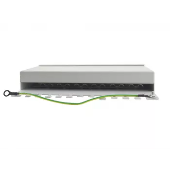 Equip 12 prievadų Cat.6 stalinis pataisos skydas, šviesiai pilkas, 10/100/1000Base-T(X), Gigabit Ethernet, 1000 Mbit/s, RJ-45, Cat6, 1U