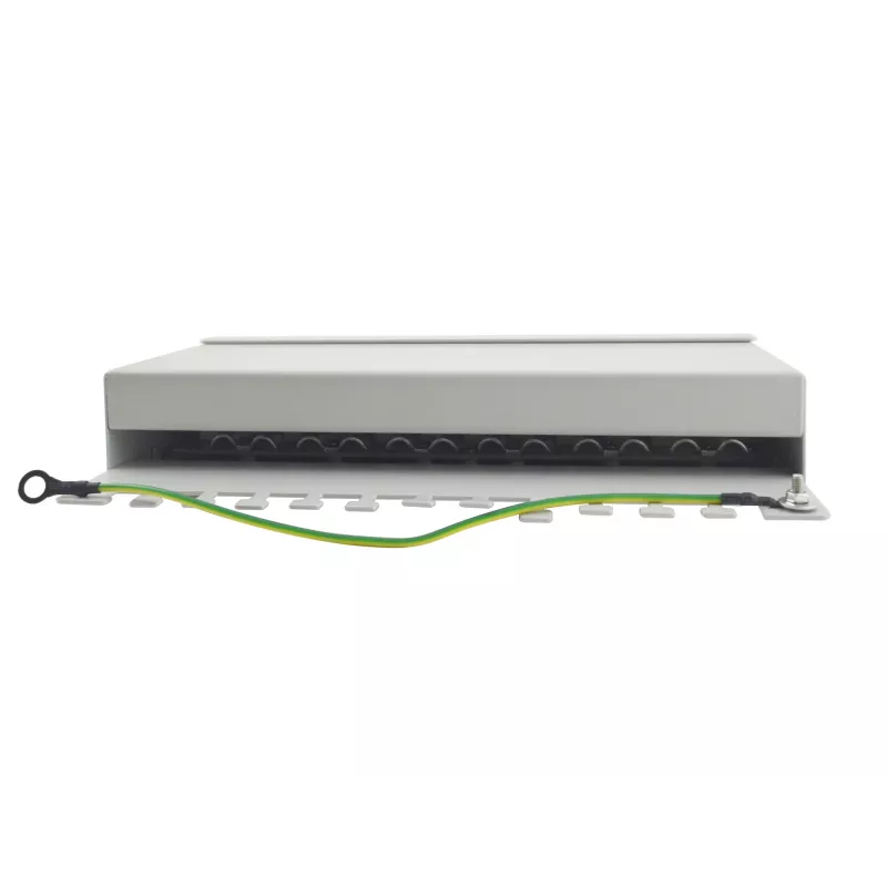 Equip 12 prievadų Cat.6 stalinis pataisos skydas, šviesiai pilkas, 10/100/1000Base-T(X), Gigabit Ethernet, 1000 Mbit/s, RJ-45, Cat6, 1U