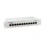 Equip 12 prievadų Cat.6 ekranuotas skirstomasis skydelis, šviesiai pilkas, Gigabit Ethernet, 1000 Mbit/s, RJ-45, Cat6, Cat6e, 1U, pilkas