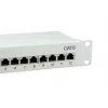 Equip 12 prievadų Cat.6 ekranuotas skirstomasis skydelis, šviesiai pilkas, Gigabit Ethernet, 1000 Mbit/s, RJ-45, Cat6, Cat6e, 1U, pilkas