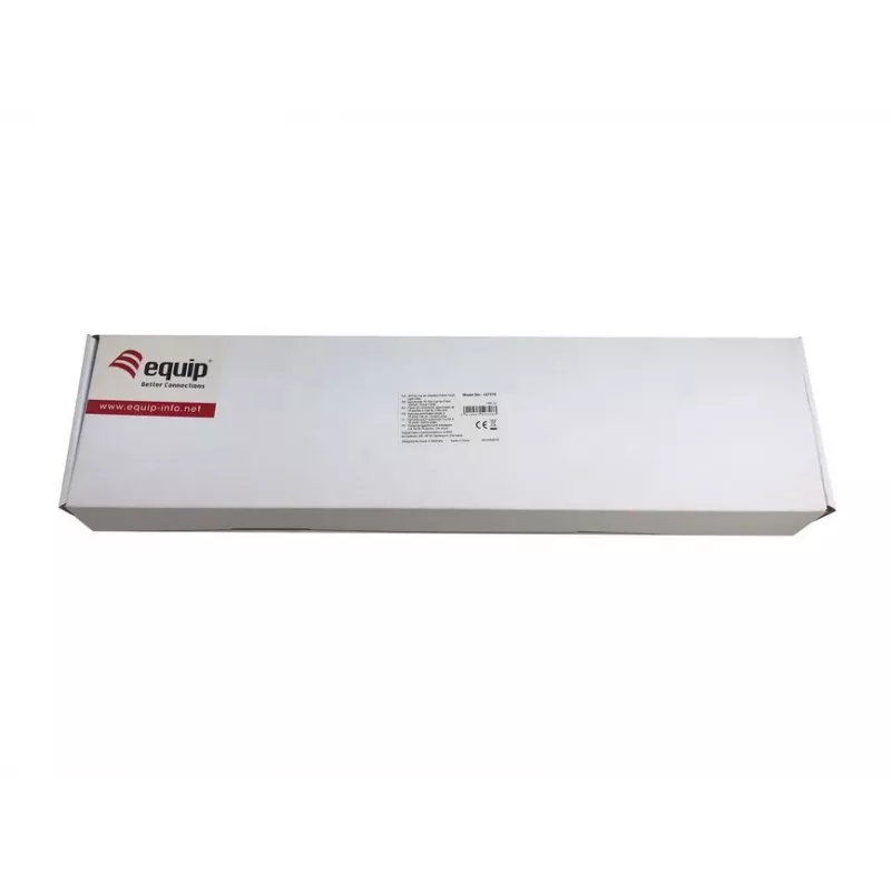 Equip 327316 Premium 16 prievadų Cat.5e ekranuotas pataisos skydelis, šviesiai pilkas