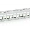 Equip 24 prievadų Keystone Cat.6 ekranuotas pataisos skydelis, šviesiai pilkas