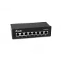 Equip 326621 8 prievadų 10G patch panelis, juodas, metalinis