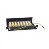 Equip 326621 8 prievadų 10G patch panelis, juodas, metalinis