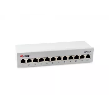 Equip 326522 12 prievadų metalinis 10GBase-T pataisų skydelis