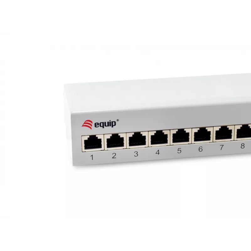 Equip 326522 12 prievadų metalinis 10GBase-T pataisų skydelis