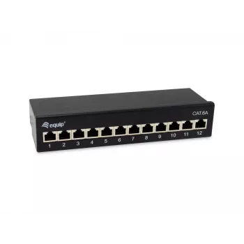 Equip 326622 skydinė panelė 12 prievadų 10GBase-T metalinė