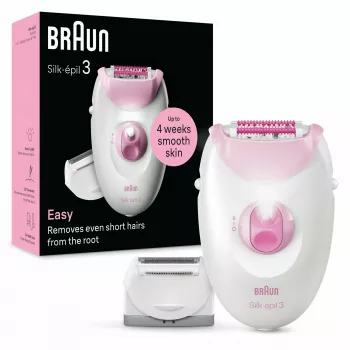Epiliatorius Braun Silk-épil 3 3-031 20 pincetų rožinė balta