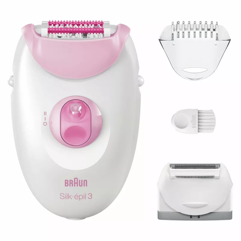 Epiliatorius Braun Silk-épil 3 3-031 20 pincetų rožinė balta