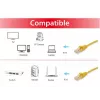 Equip Cat.6A S/FTP Patch Cable, 0,5 m, geltona