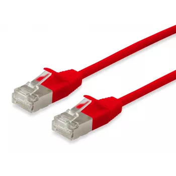 Tinklinis kabelis Equip Cat.6A F/FTP Slim Patch Cable RJ-45 3m Raudonas