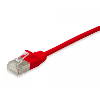 Tinklo kabelis Equip Cat.6A F/FTP Slim Patch Cable RJ-45 15m Raudonas