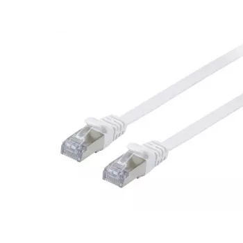 Equip Cat.6A U/FTP Flat Patch Cable, 5,0 m, balta