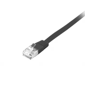 Tinklo kabelis Equip Cat.6A U/FTP Flat Patch Cable RJ-45 5,0 m juodas